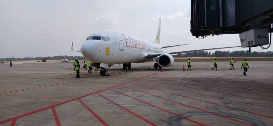 Ethiopian Airlines flight touches down at Kumasi Prempeh I International Airport